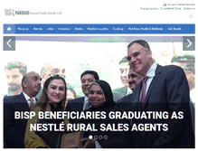 Tablet Screenshot of nestle.pk
