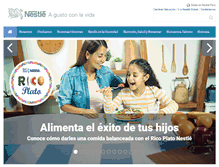 Tablet Screenshot of nestle.com.pe