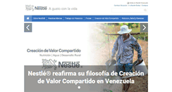 Desktop Screenshot of nestle.com.ve